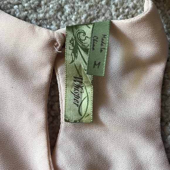 Pink Ruffled Tank Top M - Picture 2 of 2